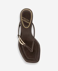 Kenneth Cole Madrid Leather Embellished Heel Sandal
