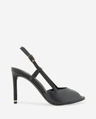 Kenneth Cole Londyn Leather Peep Toe Heel