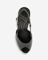 Kenneth Cole Londyn Leather Peep Toe Heel