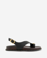 Kenneth Cole Dixon Leather Toe Ring Buckle Sandal