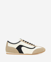 Kenneth Cole Shop Alma Cream & Black Leather Sneaker – Kenneth Cole
