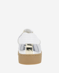 Kenneth Cole Sam Metallic Leather Mesh Sneaker – Shiny, Comfy & Iconic