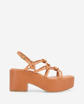 Kenneth Cole Essa Rust Woven Platform Sandal | Kenneth Cole Reaction