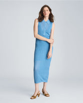 Kenneth Cole Varigated Polo Cap Sleeve Sweater Dress