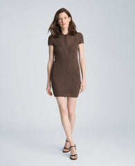 Kenneth Cole Shop Variegated Polo Sweater Dress, Brunette | Kenneth Cole