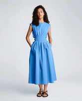 Kenneth Cole Shop Cotton Poplin Midi Dress – Lake Blue | Kenneth Cole