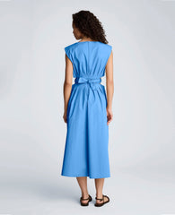 Kenneth Cole Shop Cotton Poplin Midi Dress – Lake Blue | Kenneth Cole