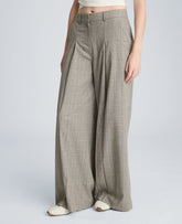 Kenneth Cole High Rise Fly Front Single Pleat Wide Leg Pant