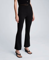 Kenneth Cole Textured Knit Pull On Flare Pant with Inner Short