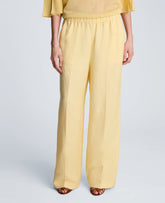 Kenneth Cole Shop Wide Leg Linen Blend Pant, Pastel Yellow | Kenneth Cole