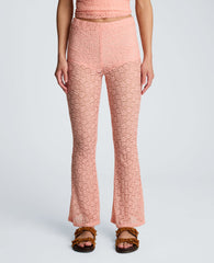 Kenneth Cole Stretch Lace Pull On Flare Pant with Inner Short