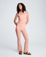 Kenneth Cole Stretch Lace Pull On Flare Pant with Inner Short