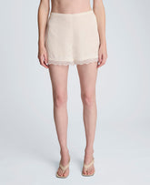 Kenneth Cole Buy Pull On Lace Hem Short – Feather White Women’s Shorts
