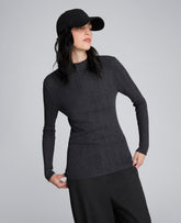 Kenneth Cole Long Sleeve Ribbed Mock Neck Sweater