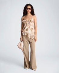Kenneth Cole Asymmetrical Ruffle Cami