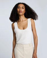Kenneth Cole Shop Satin Scoop Neck Tank in Oyster | Kenneth Cole