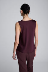 Kenneth Cole Satin Scoop Neck Tank
