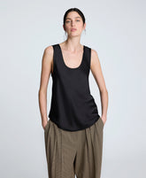 Kenneth Cole Satin Scoop Neck Tank