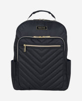 Kenneth Cole Shop Quilted 15.6" Laptop Backpack – Chelsea Chevron, Black | KC