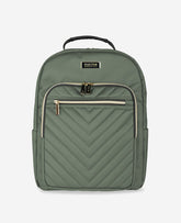 Kenneth Cole Shop Quilted 15.6" Laptop Backpack – Chelsea Chevron, Olive | KC