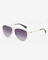 Kenneth Cole Shop Pilot Titanium Aviator Sunglasses – Gold | Kenneth Cole