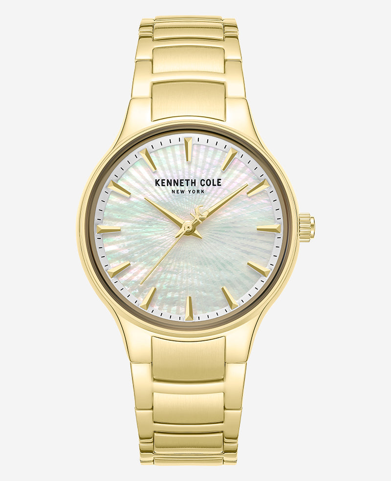 Kenneth Cole Classic Gold Tone Bracelet Watch