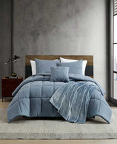 Kenneth Cole Stonewashed Solid Comforter Set