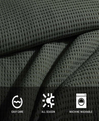 Kenneth Cole Solid Waffle Duvet Set