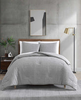 Kenneth Cole Shop Serenity Wavy Lines Comforter Set – Grey | Kenneth Cole