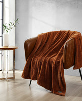 Kenneth Cole Faux Fur Solid Throw Blanket