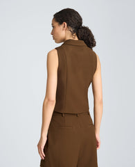 Kenneth Cole Fitted One Button Notch Collar Vest