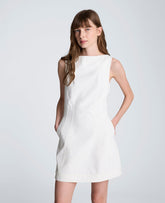 Kenneth Cole Boat Neck Sculpt Mini Dress