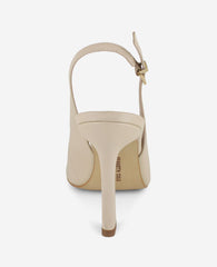 Kenneth Cole Priya Leather Peep-Toe Slingback Heel
