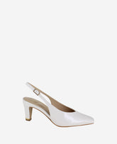 Kenneth Cole Shop Meilani Ecru Patent Point Toe Slingback | Kenneth Cole