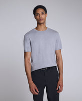 Kenneth Cole Shop Sweater Tee: Grey Lightweight Knit, Modern Fit | KC