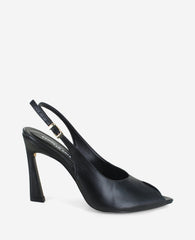 Kenneth Cole Priya Leather Peep Toe Slingback Heel