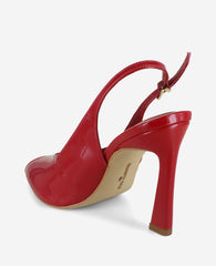Kenneth Cole Priya Patent Peep-Toe Slingback Heel