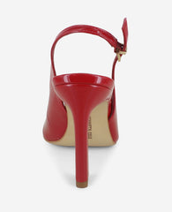 Kenneth Cole Priya Patent Peep-Toe Slingback Heel