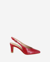 Kenneth Cole Shop Meilani Cherry Croco Point Toe Slingback | Kenneth Cole