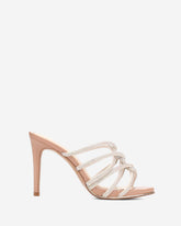 Kenneth Cole Brooke 95 Silver Jeweled Heel – Twisted Strap | Kenneth Cole