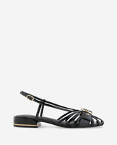 Kenneth Cole Farrah Black Patent Caged Buckle Sandal | Kenneth Cole