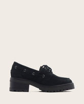 Kenneth Cole Shop Gentle Souls Brigly Black Nubuck Lug Boat Shoe | KC