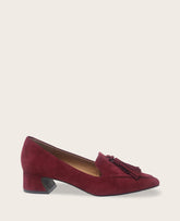 Kenneth Cole Shop Women's Glova Suede Tassel Heel – Wine | Gentle Souls