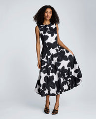 Kenneth Cole Bubble Hem Midi Dress