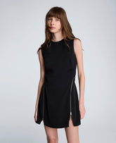 Kenneth Cole Zipper Detail Mini Dress