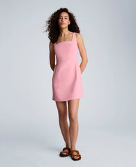 Kenneth Cole Sculpted Neck Mini Fit and Flare Dress