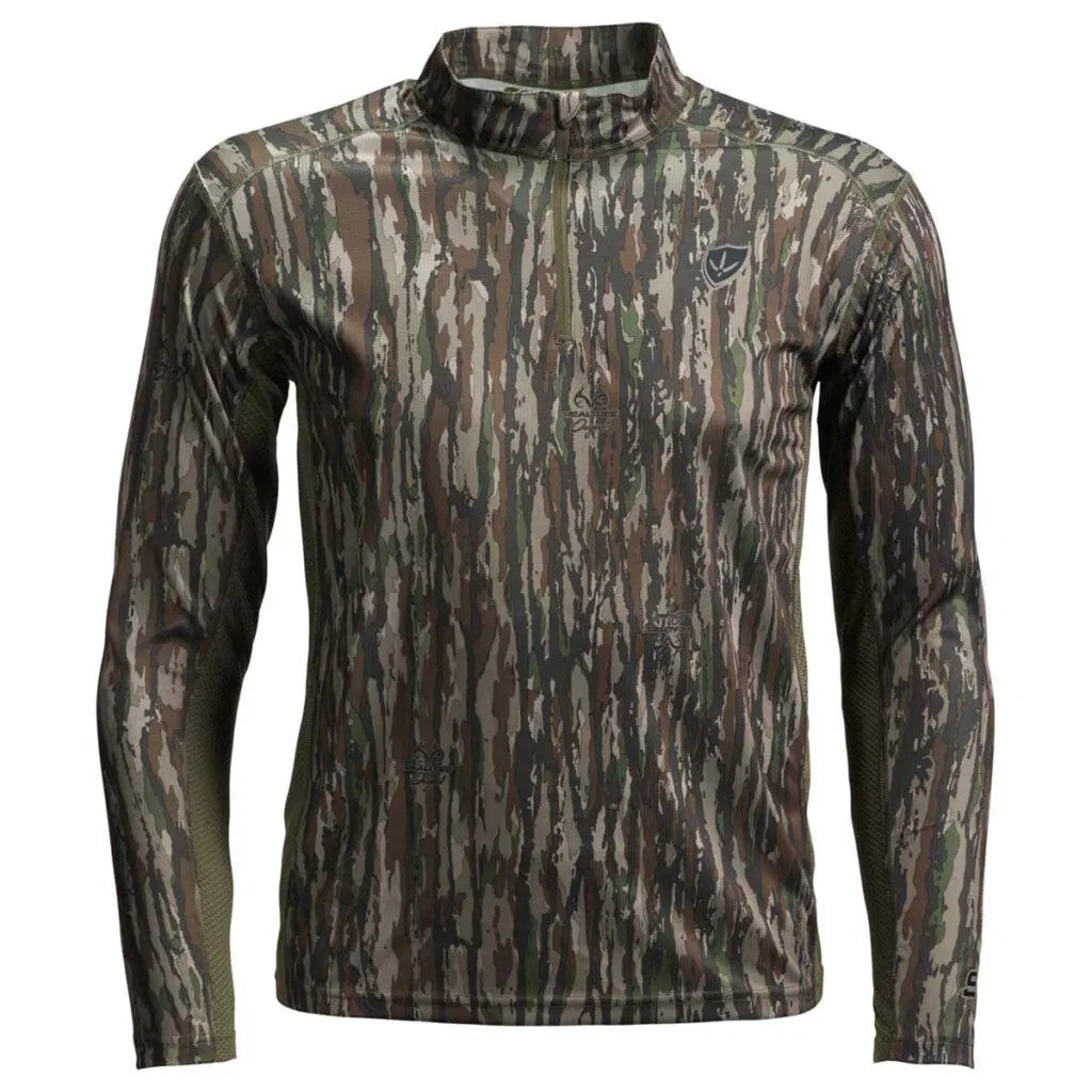 Realtree Blocker Outdoors Finisher Turkey 1/4 Zip Camo Performance Shirt - Realtree Original