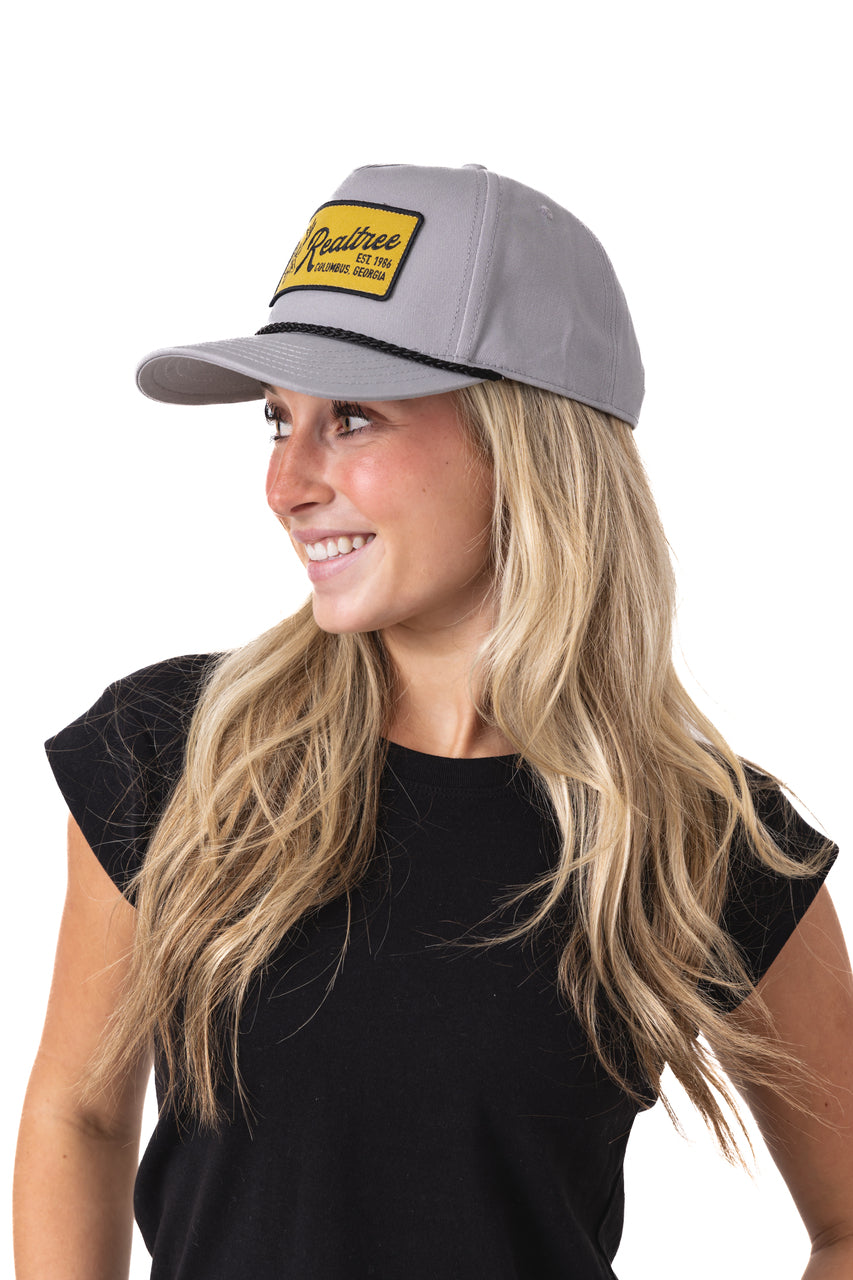 Realtree Center Stage Unisex Gray Retro Realtree Patch A-Frame Hat - Realtree