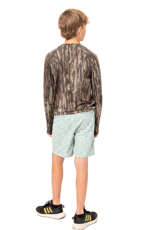 Realtree Realtree Fishing Kid's Long Sleeve Crewneck Camo Shirt