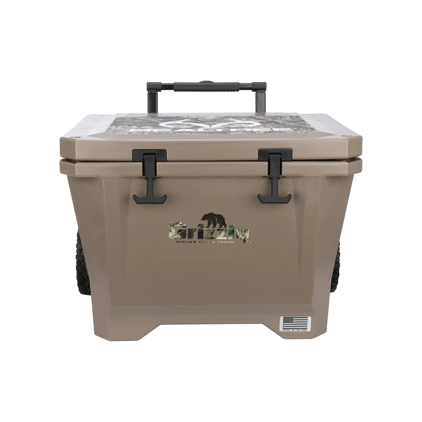 Realtree Grizzly Coolers 40 Qt Scout Rolling Cooler - Realtree Camo